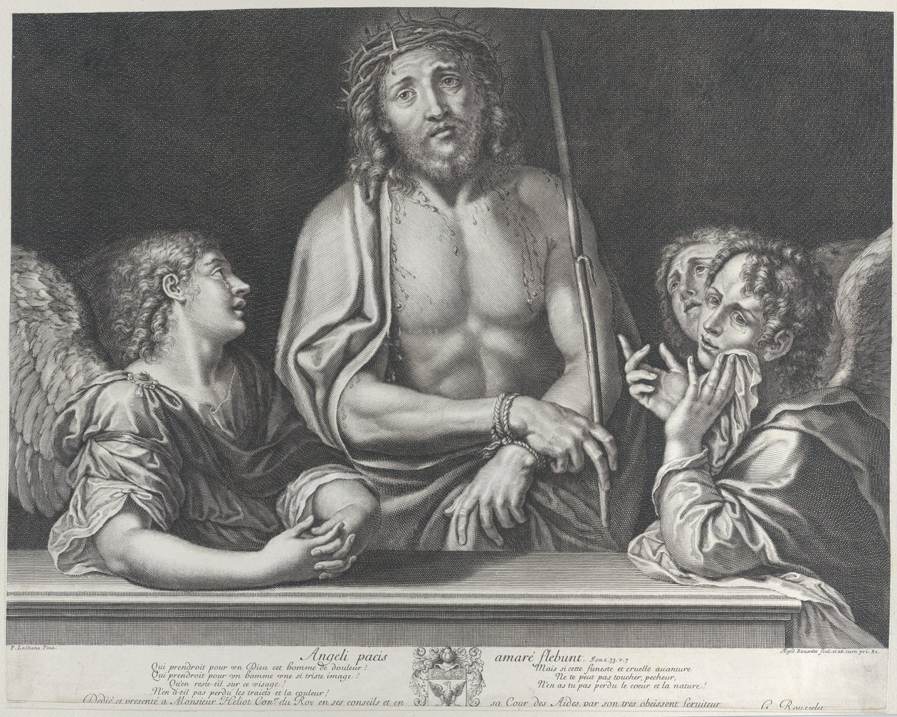 Ecce Homo con tre angeli da Gilles Rousselet