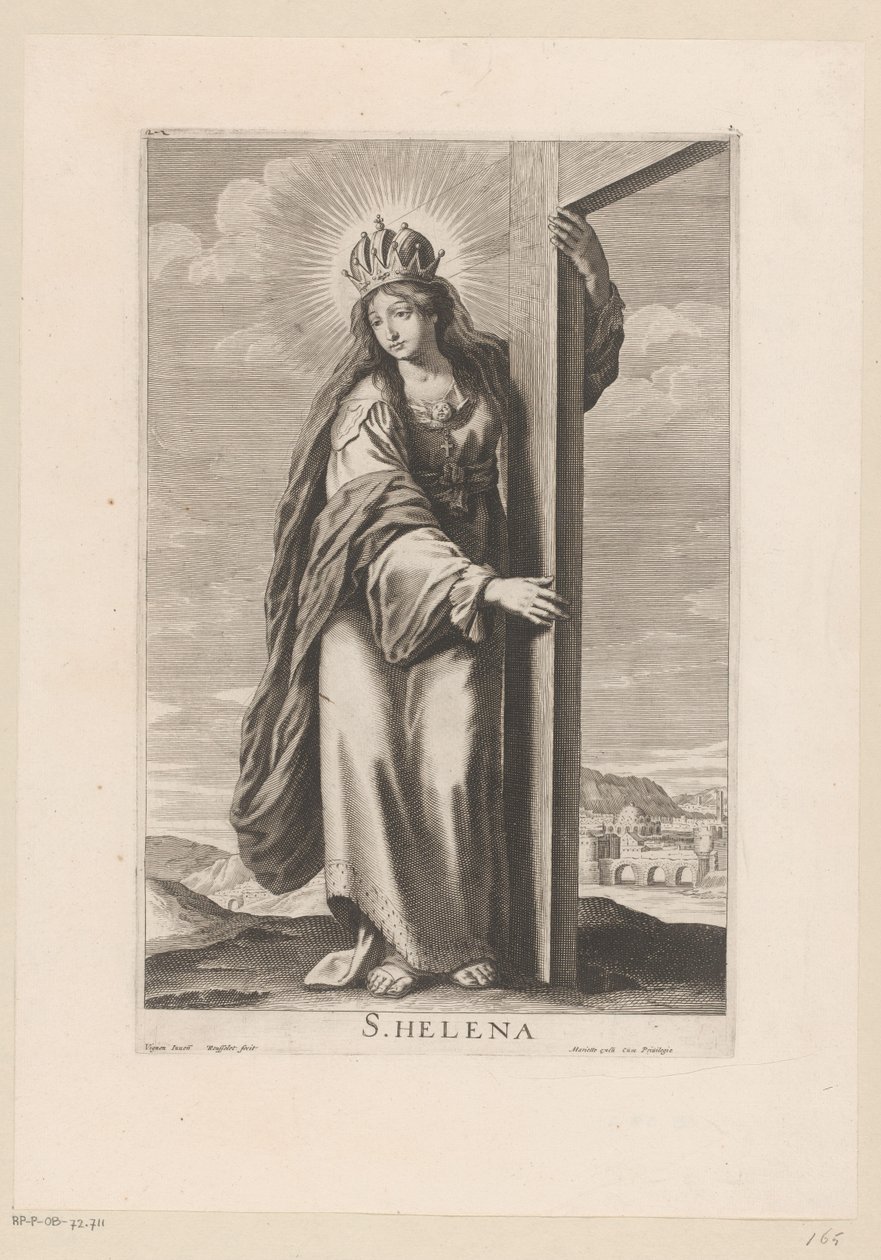 Santa Elena presso la croce da Gilles Rousselet