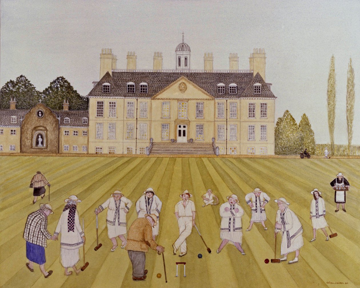 Croquet sul prato da Gillian Lawson