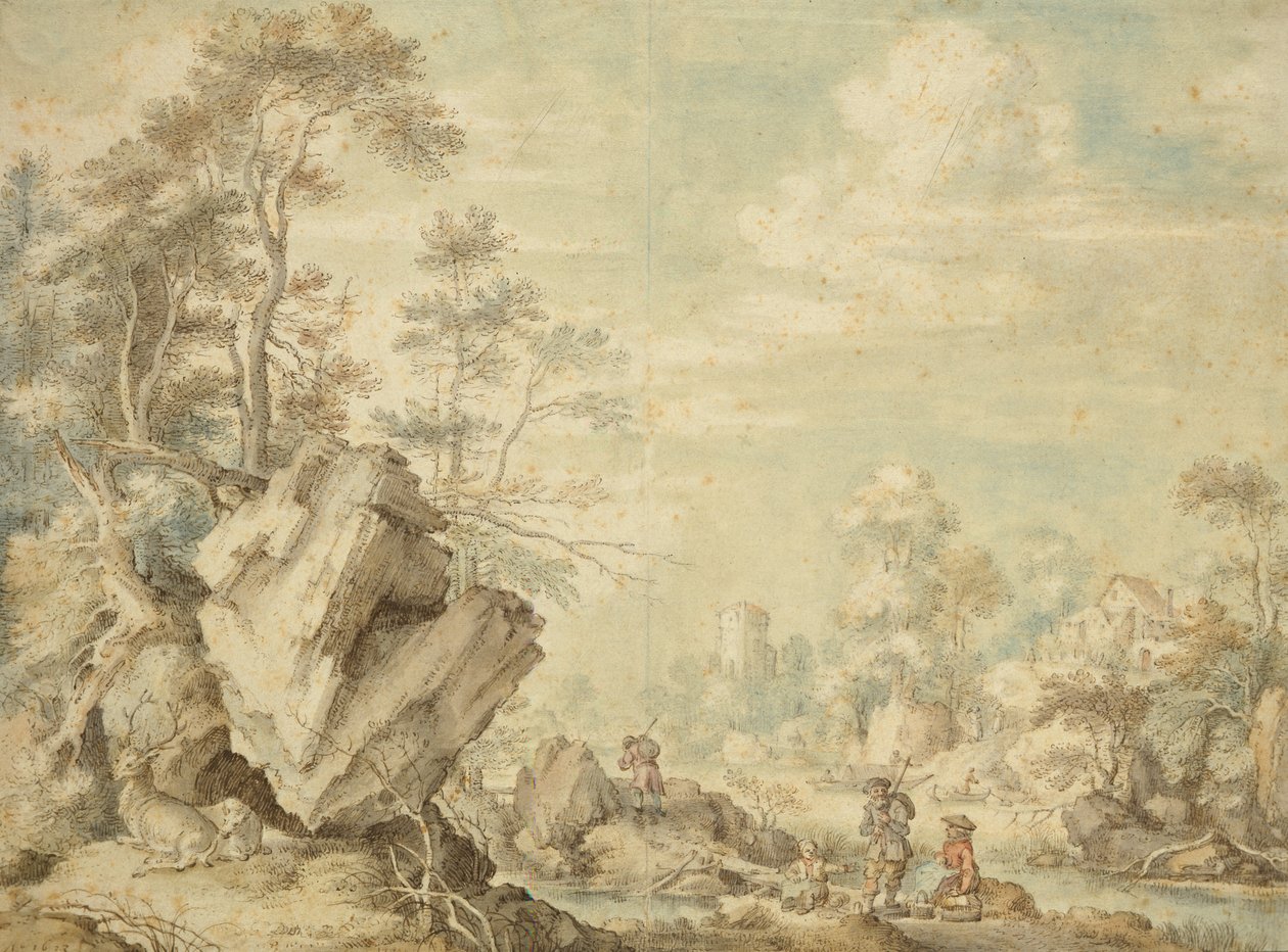 Paesaggio, 1623 da Gillis Claesz d Hondecoeter