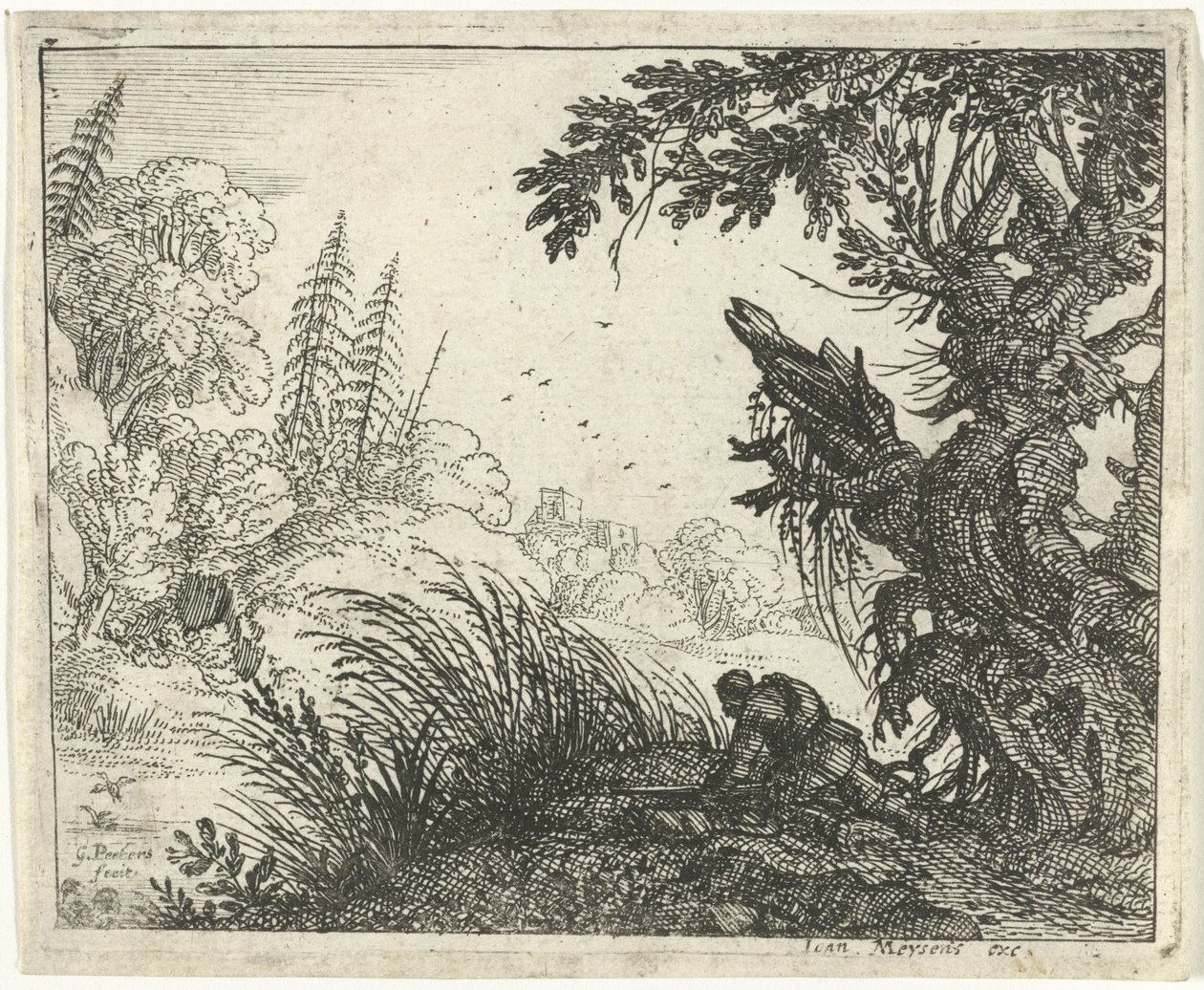 Paesaggio con un cacciatore da Gillis Peeters (I)