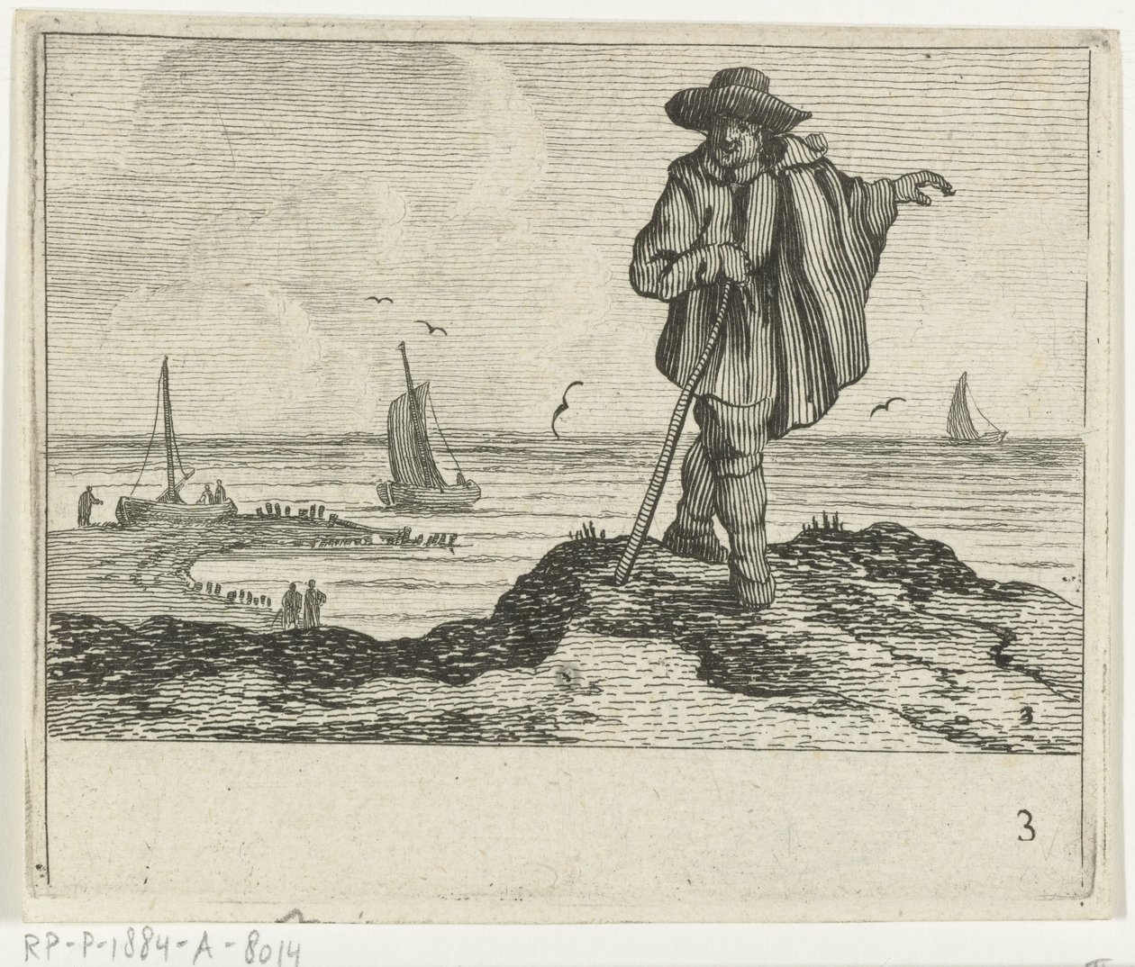 Paesaggio dunale con un passeggiatore da Gillis van Scheyndel (I)