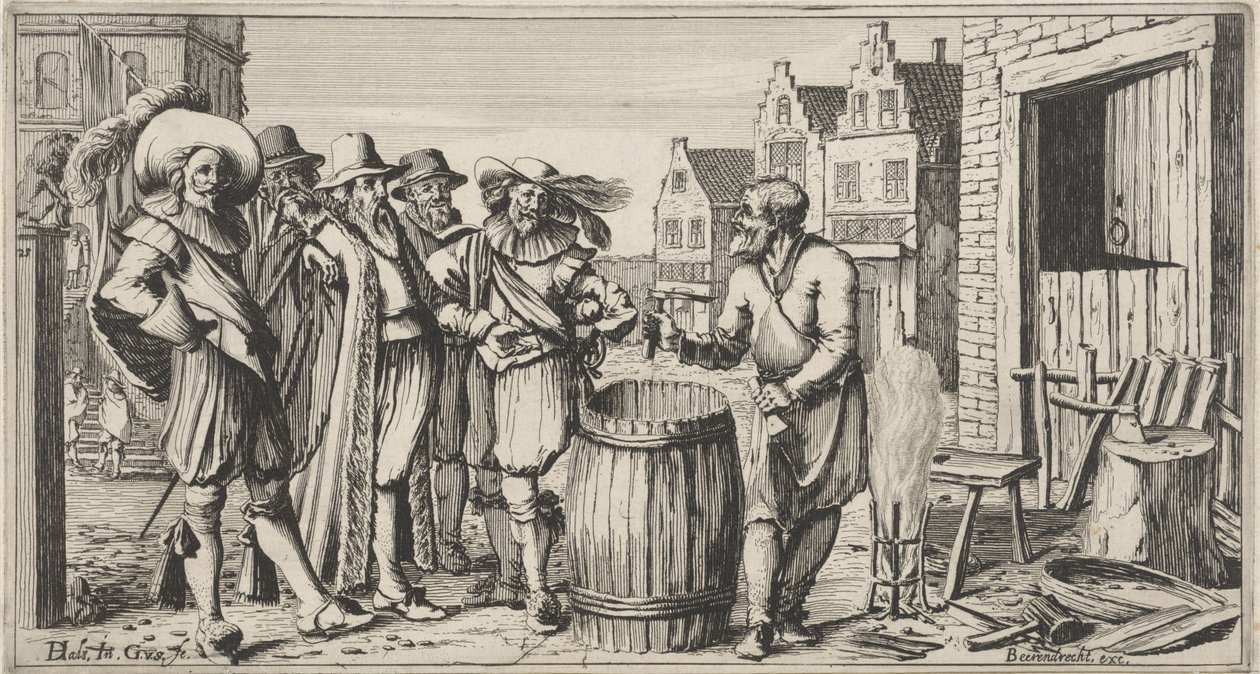 Bottegaio davanti alla sua bottega da Gillis van Scheyndel (I)