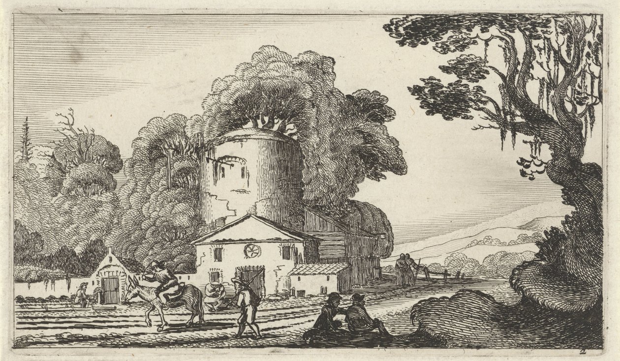 Paesaggio con una torre da Gillis van Scheyndel (I)