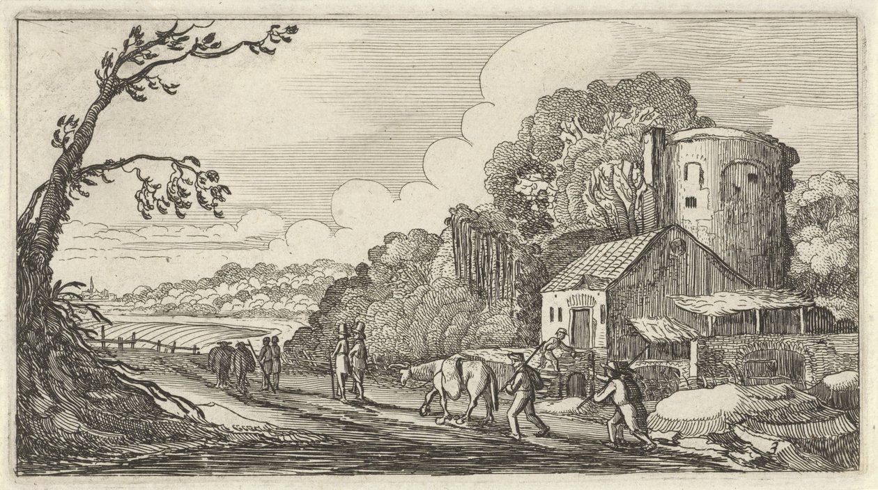 Paesaggio con viaggiatori da Gillis van Scheyndel (I)