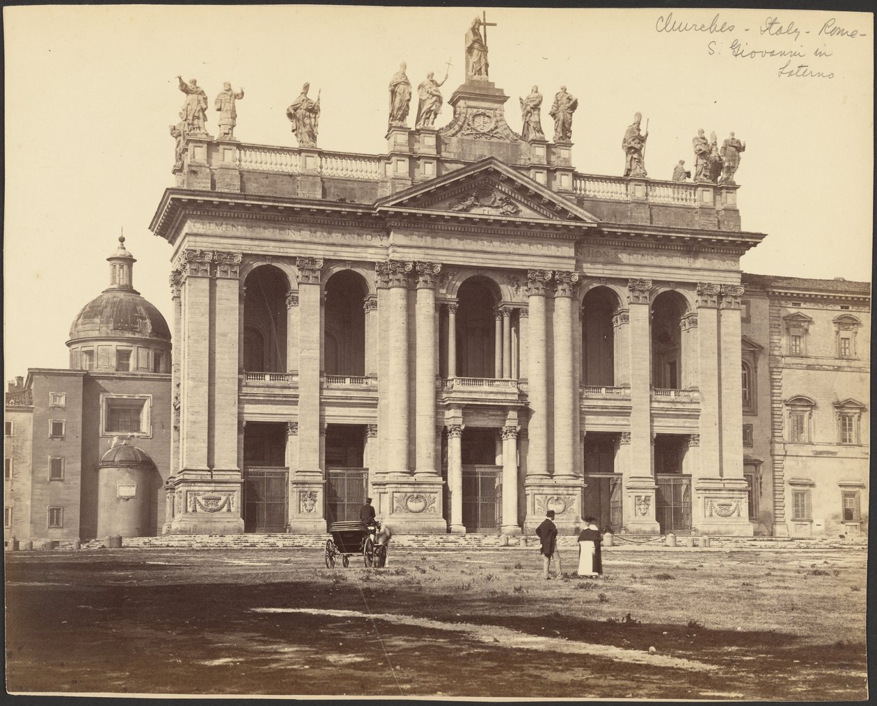 [Facciata della basilica di San Giovanni in Laterano, Roma]. da Gioacchino Altobelli