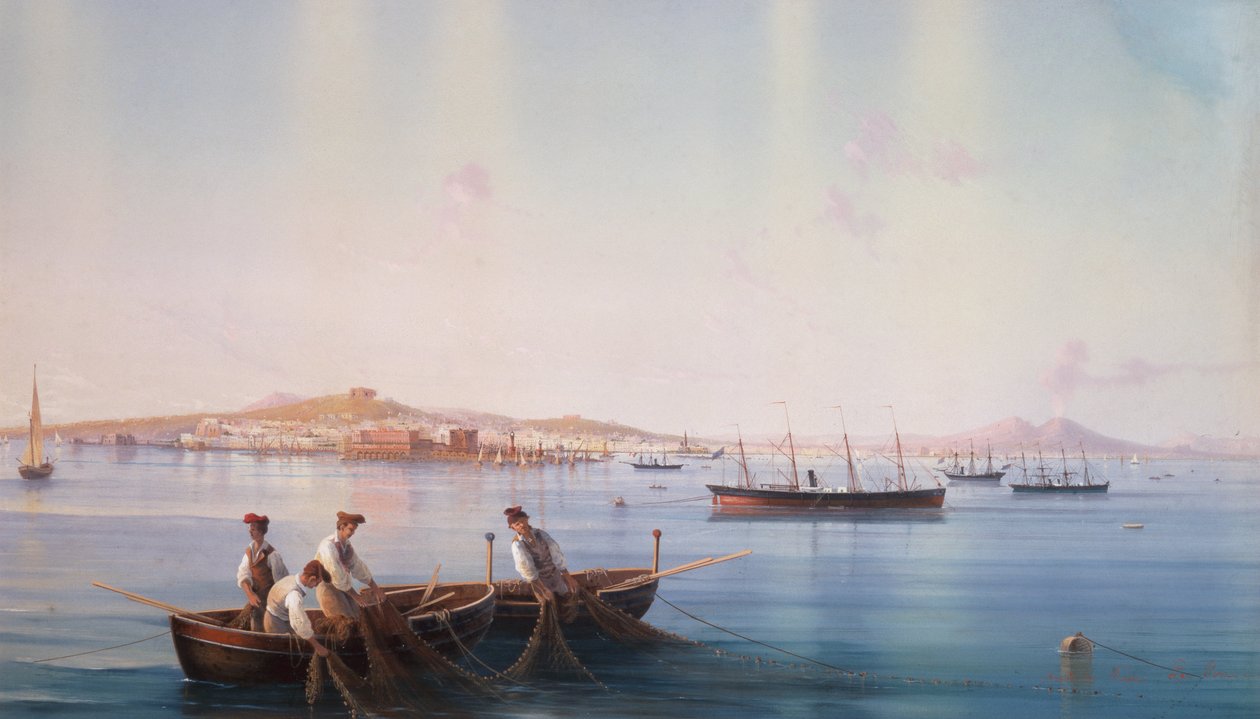 Veduta di Napoli dal mare da Gioacchino La Pira