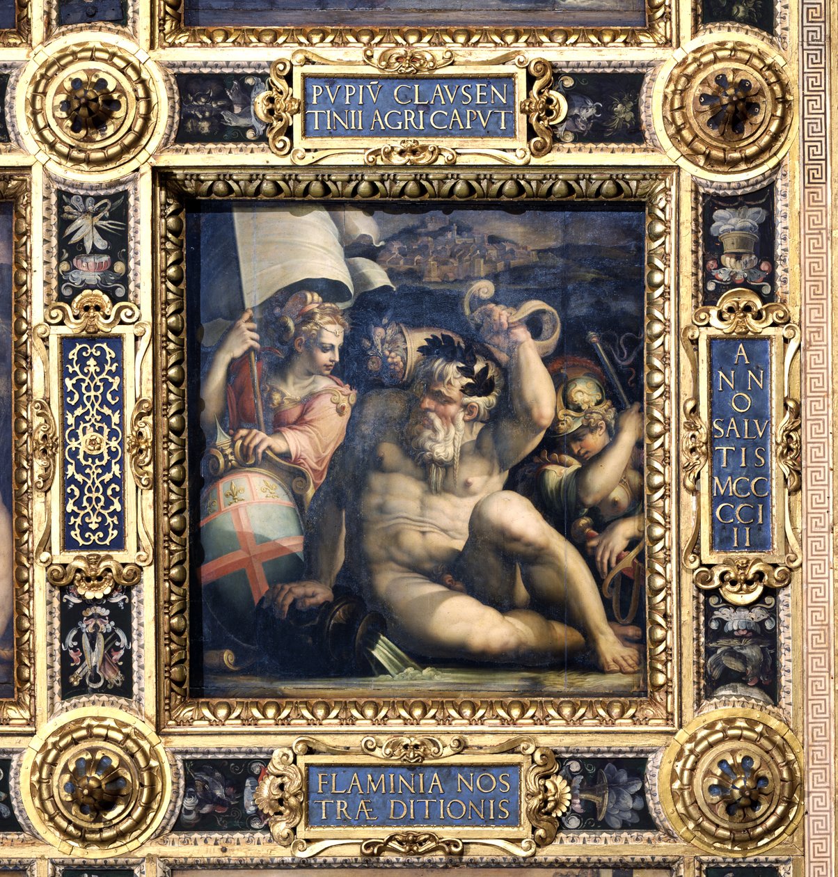 Allegoria della regione Romagna dal soffitto del Salone dei Cinquecento, 1565 da Giorgio Vasari