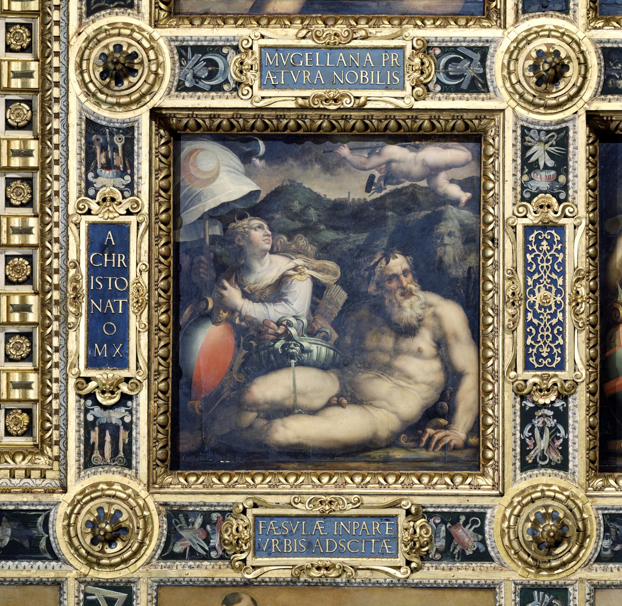 Allegoria della città di Fiesole dal soffitto del Salone dei Cinquecento, 1565 da Giorgio Vasari
