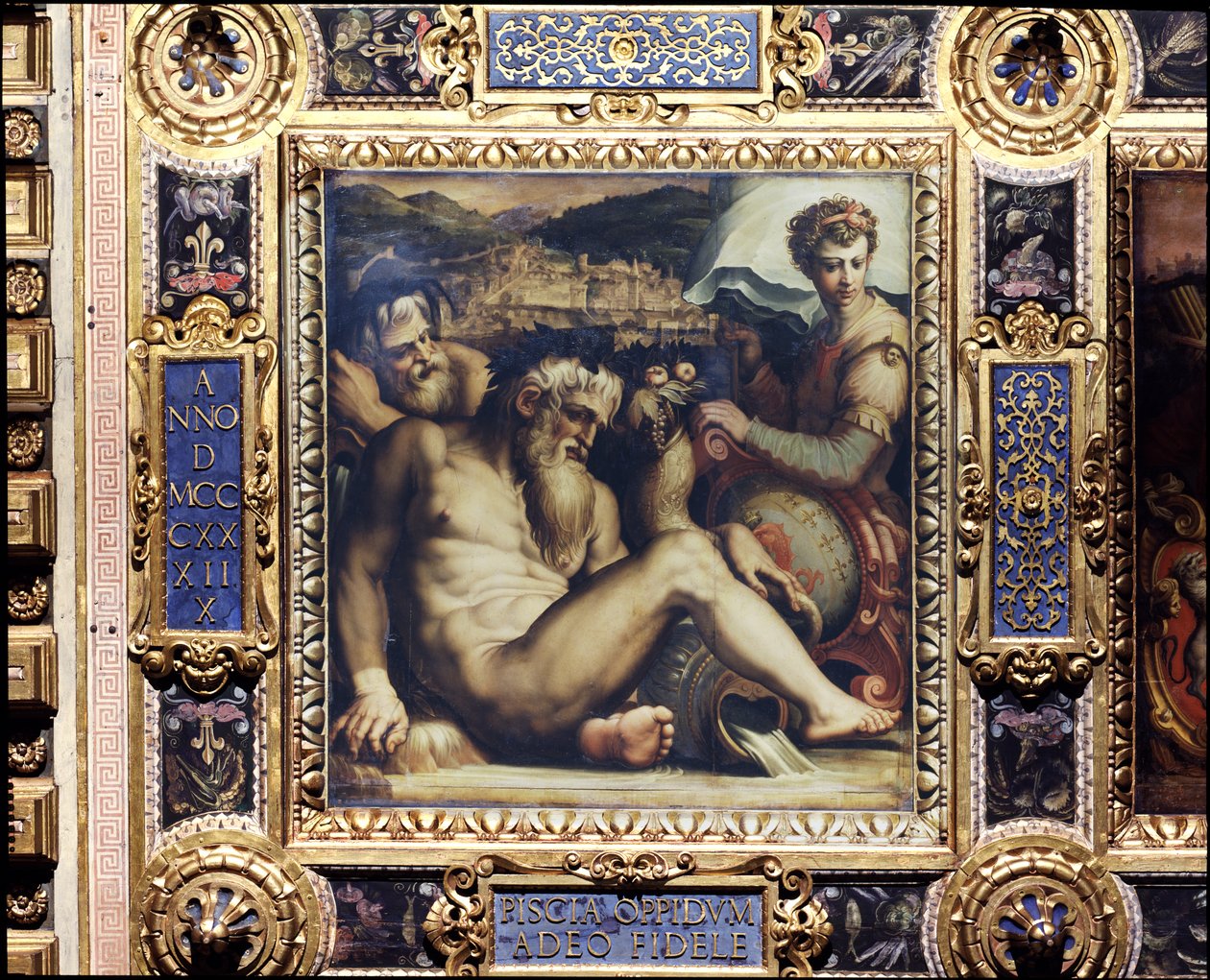 Allegoria della città di Pescia dal soffitto del Salone dei Cinquecento, 1565 da Giorgio Vasari