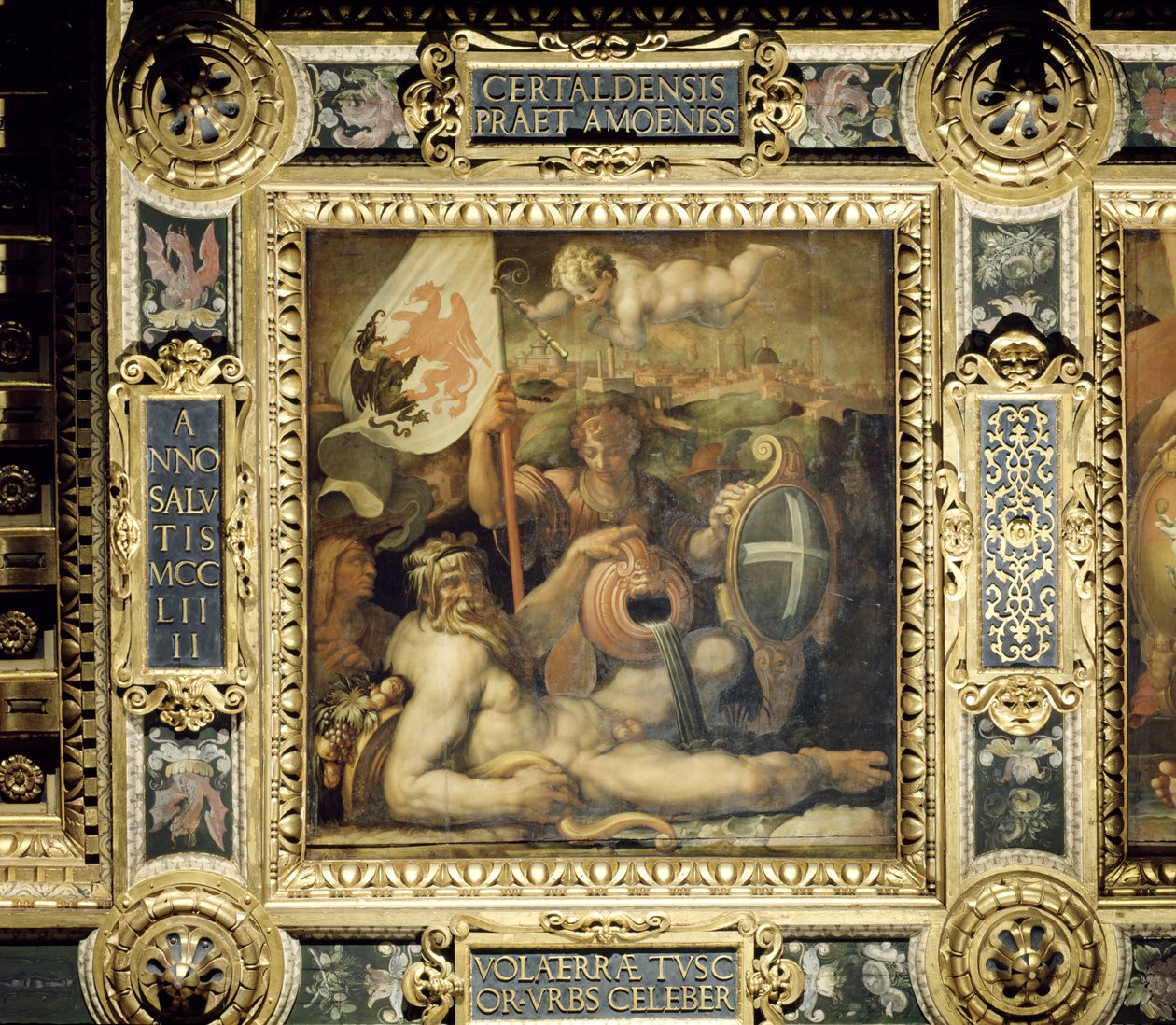 Allegoria della città di Volterra dal soffitto del Salone dei Cinquecento, 1565 da Giorgio Vasari