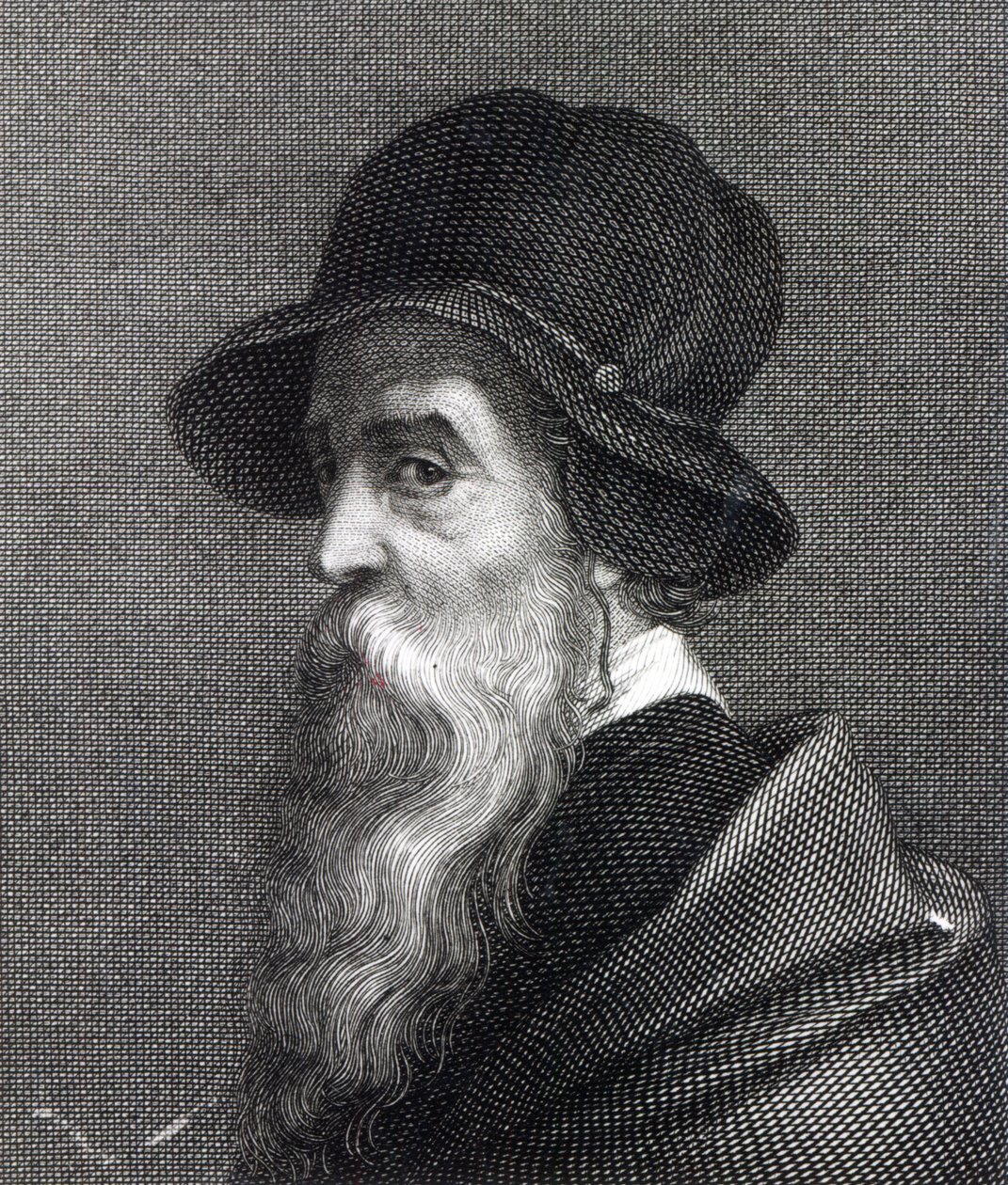 Benvenuto Cellini, inciso da Franz Erich Moritz Steinla da Giorgio Vasari
