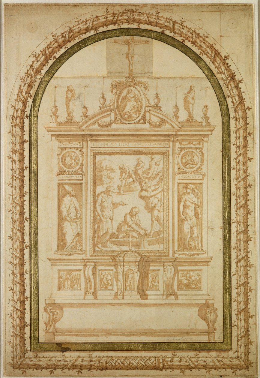 San Pietro che pesca, studio per l