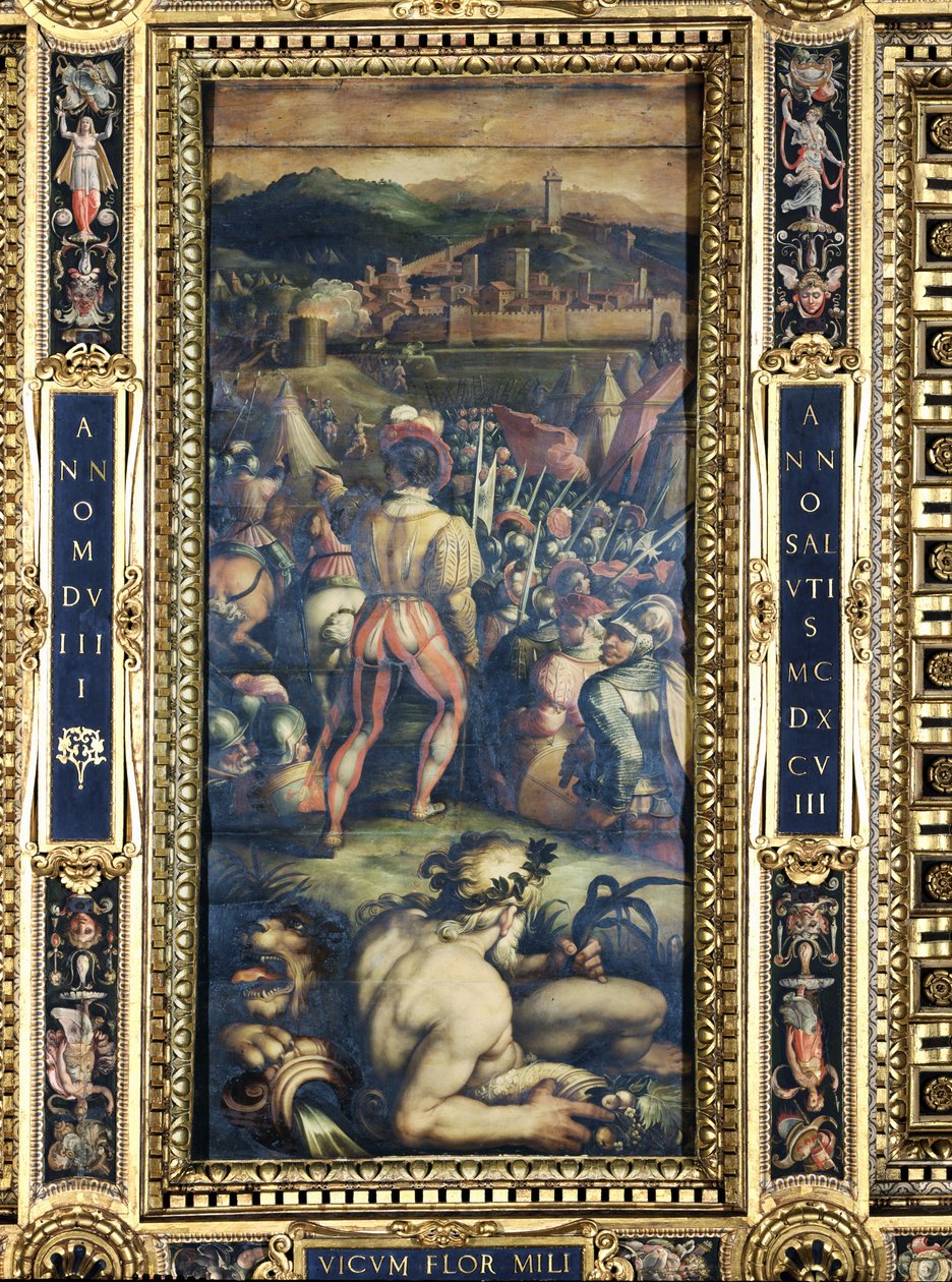 La cattura di Vicopisano dal soffitto del Salone dei Cinquecento, 1565 da Giorgio Vasari