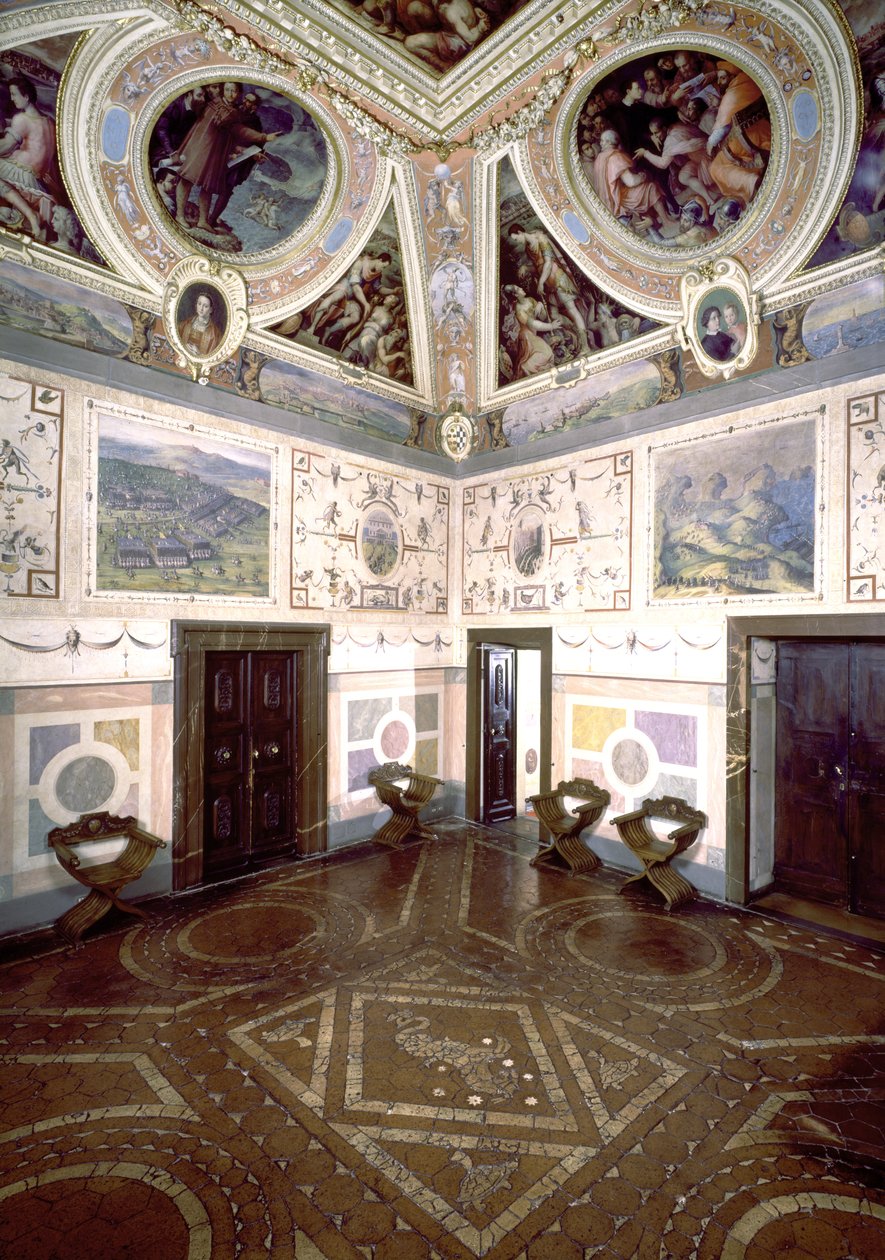 Veduta della Sala di Cosimo I, 1556 da Giorgio Vasari