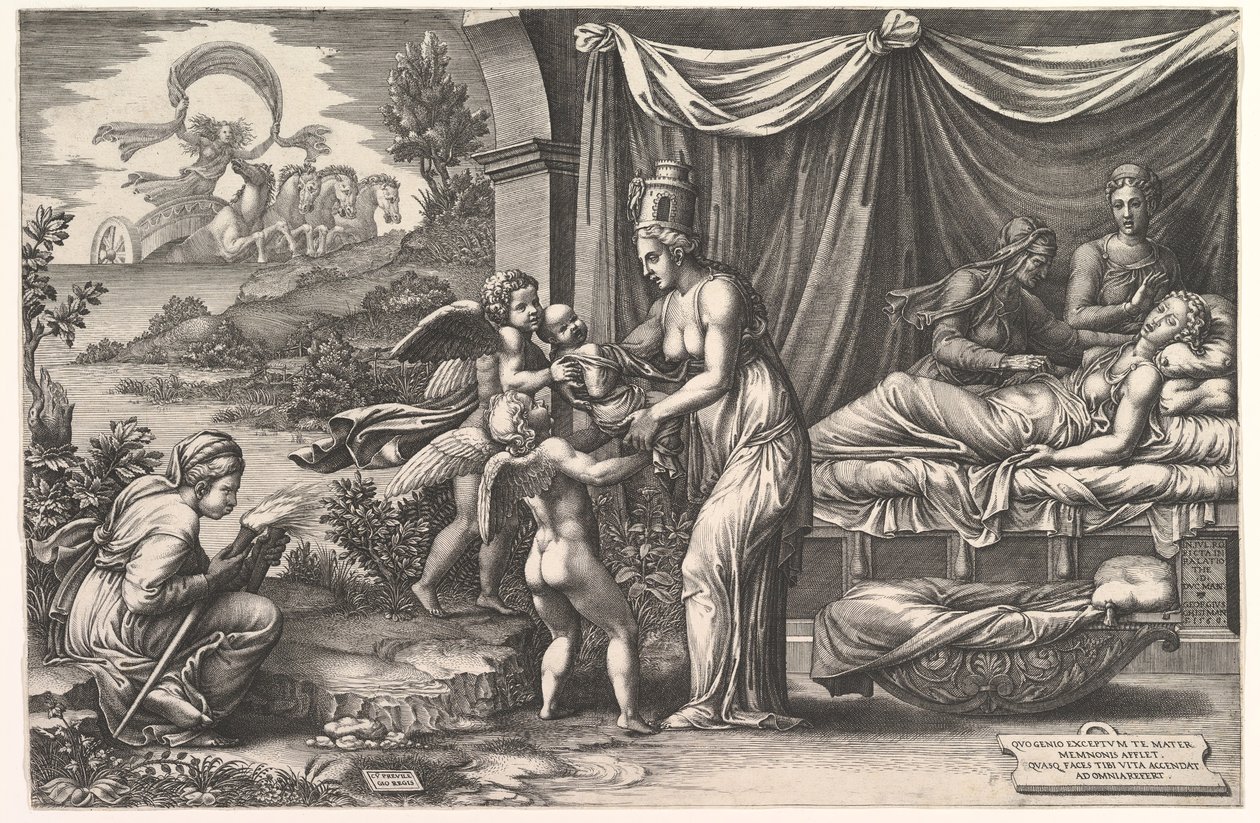 Allegoria della nascita, 1558 da Giorgio Ghisi