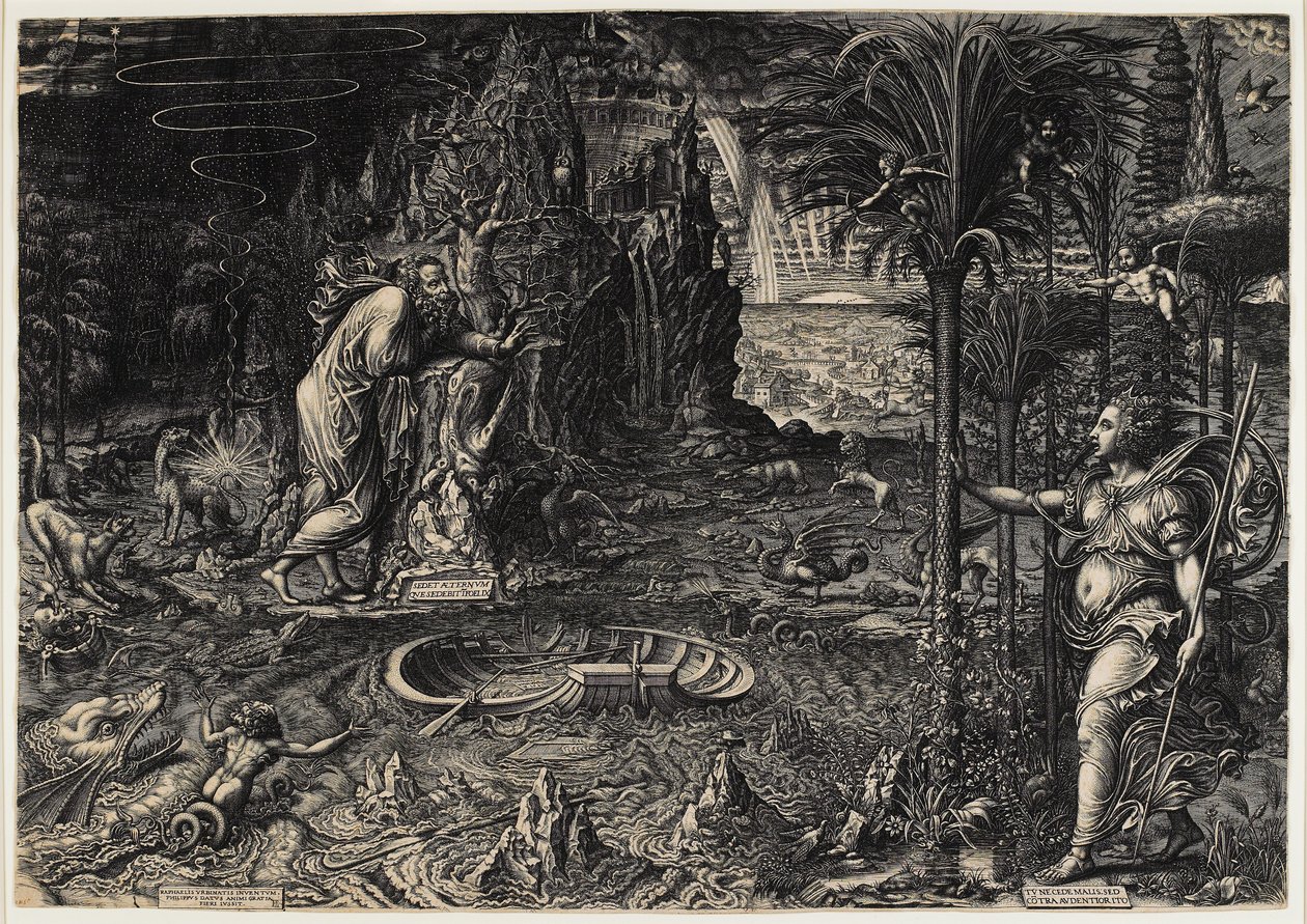 Allegoria della vita (Il sogno di Raffaello) da Giorgio Ghisi