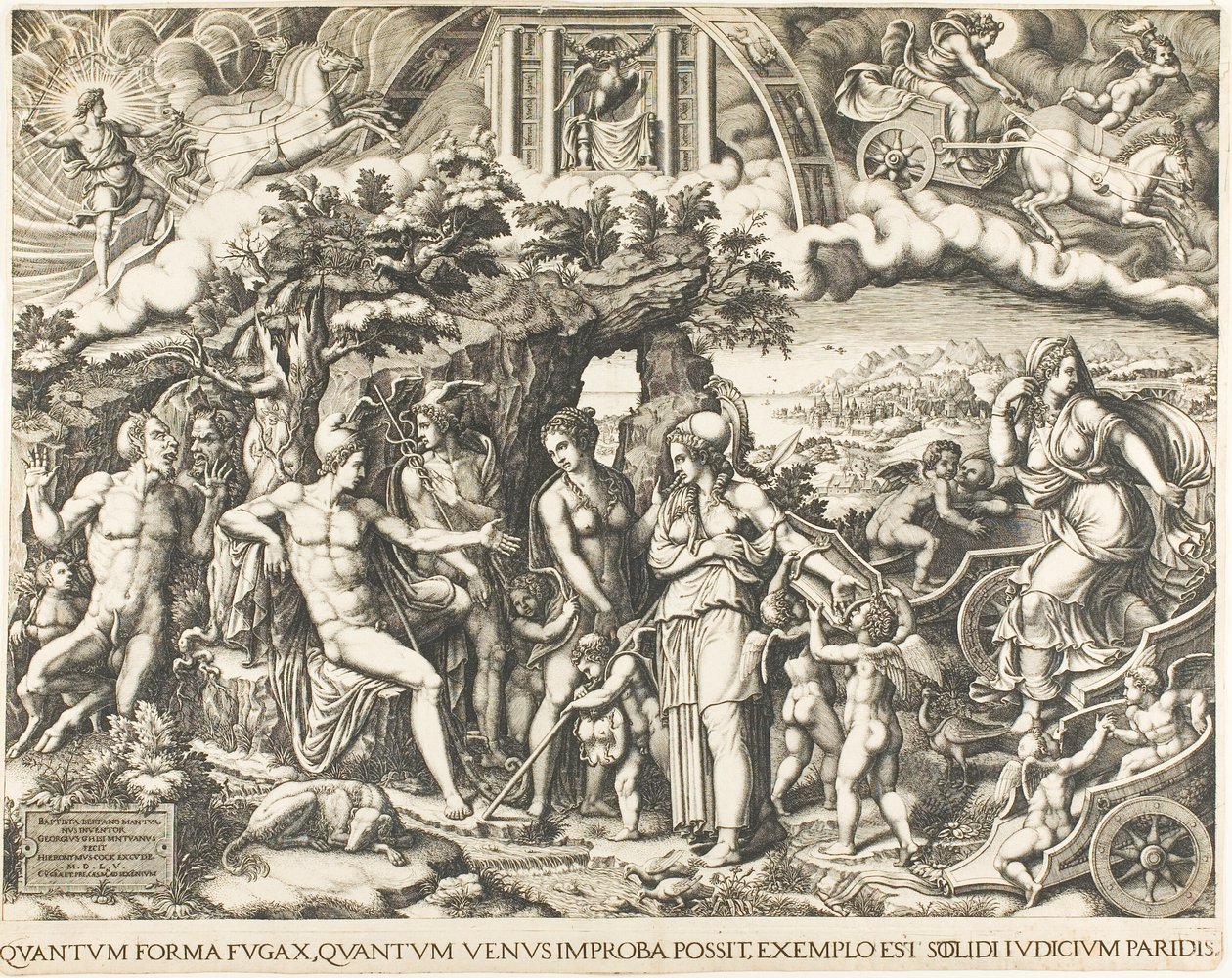Il giudizio di Paride da Giorgio Ghisi