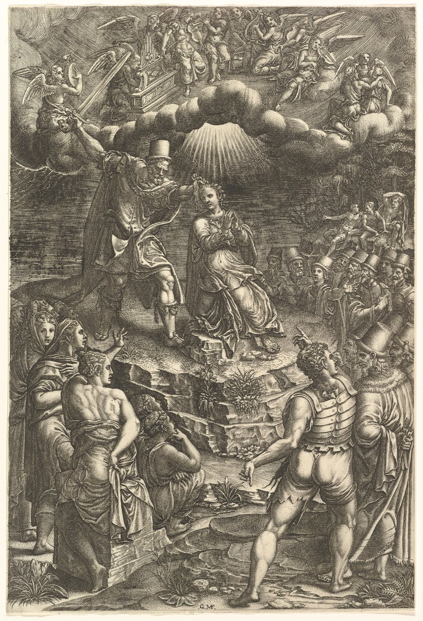 Il Martirio di Santa Barbara, fine anni 1570 da Giorgio Ghisi