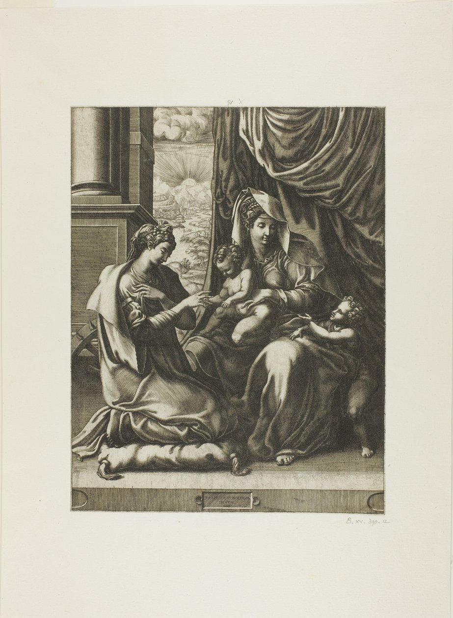 Il matrimonio mistico di Santa Caterina da Giorgio Ghisi