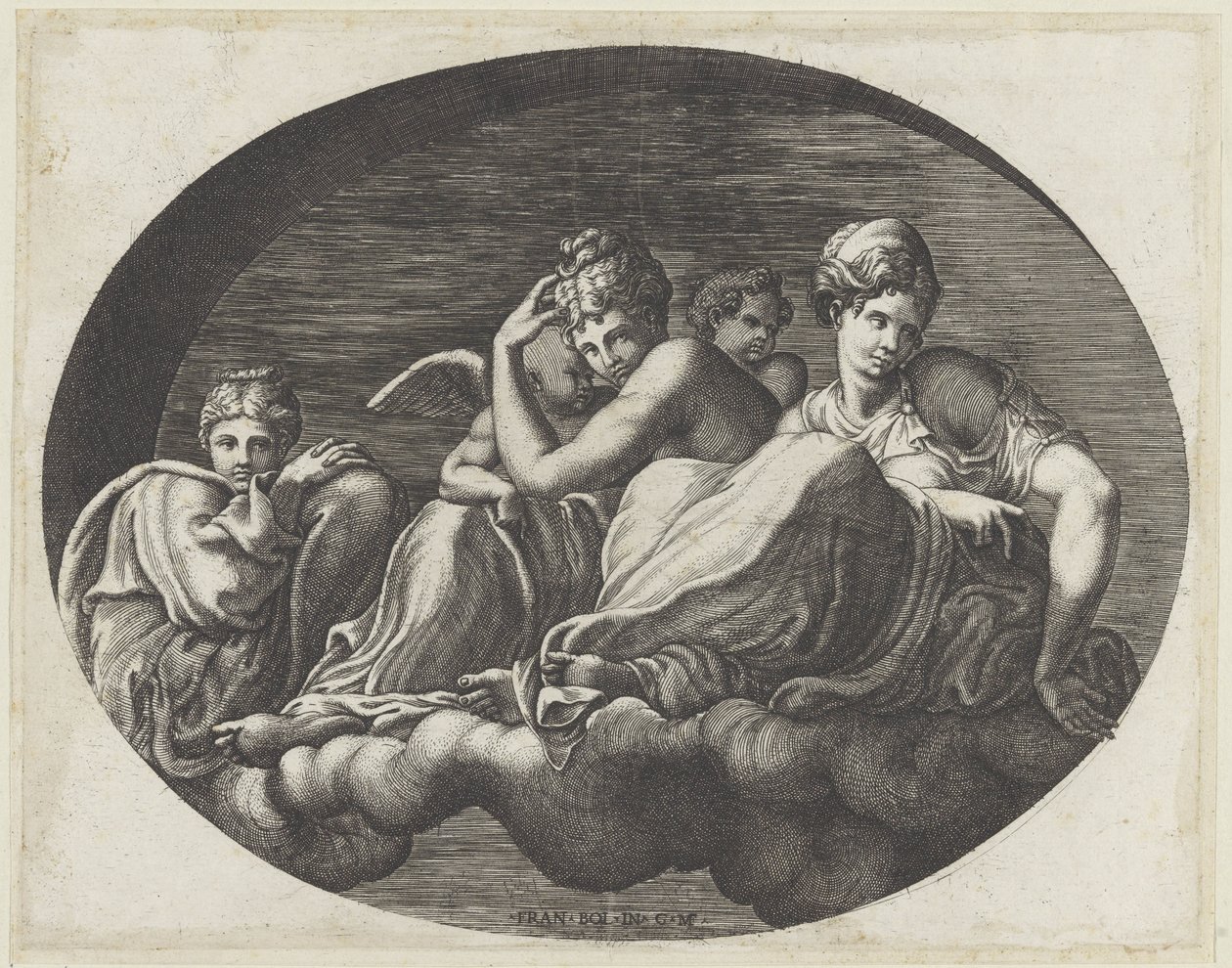 Venere, due dee e due putti da Giorgio Ghisi