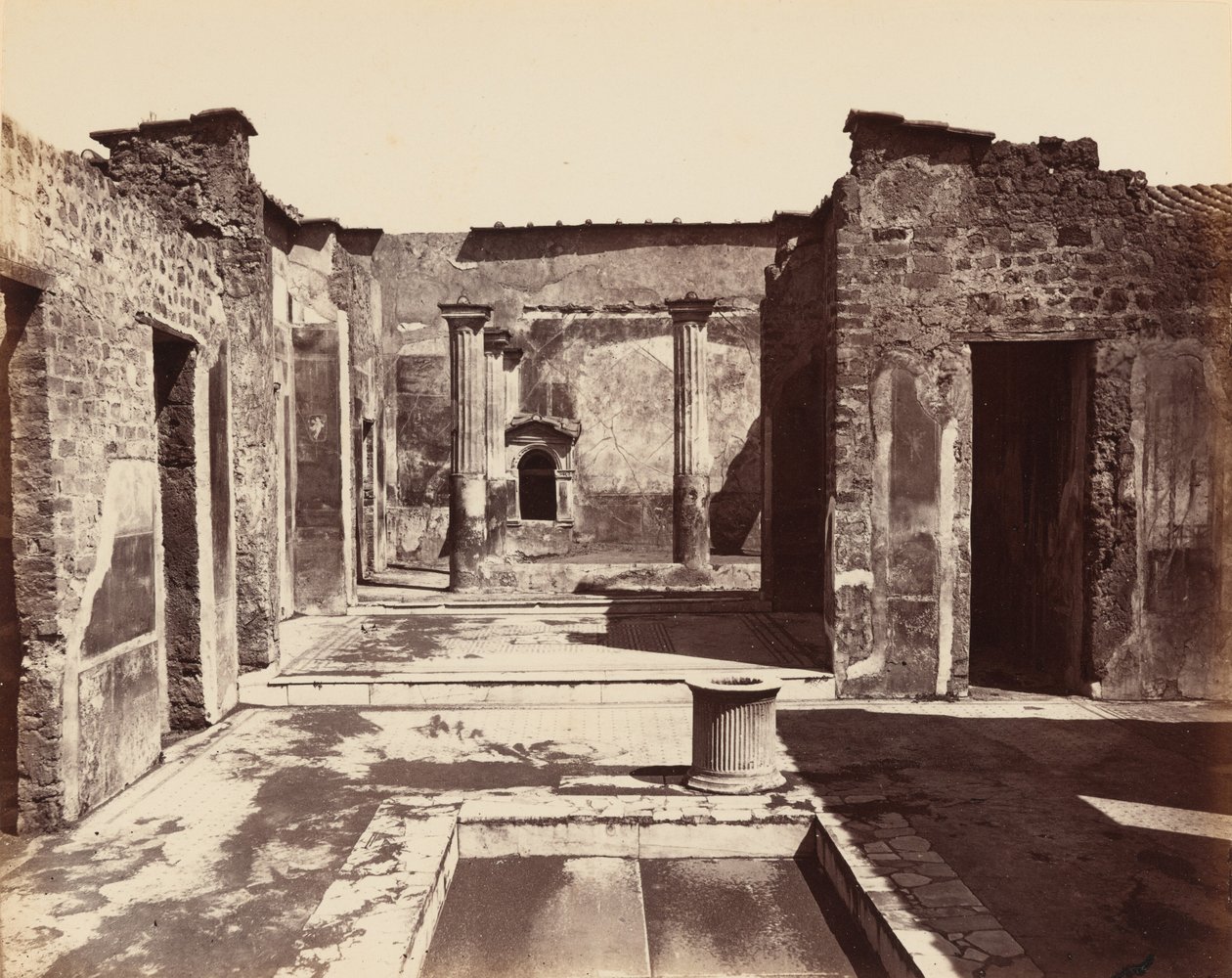 Casa del Poeta Tragico, Pompei, 1870 ca. 1870 (foto) da Giorgio Sommer
