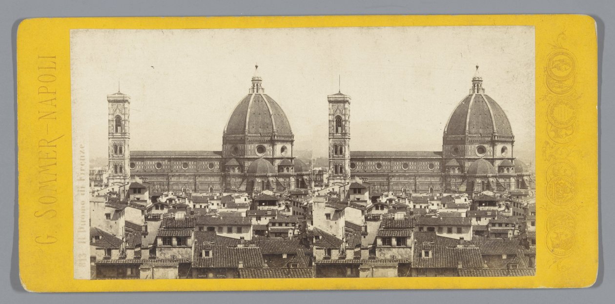 Gezicht op de Dom van Florence da Giorgio Sommer