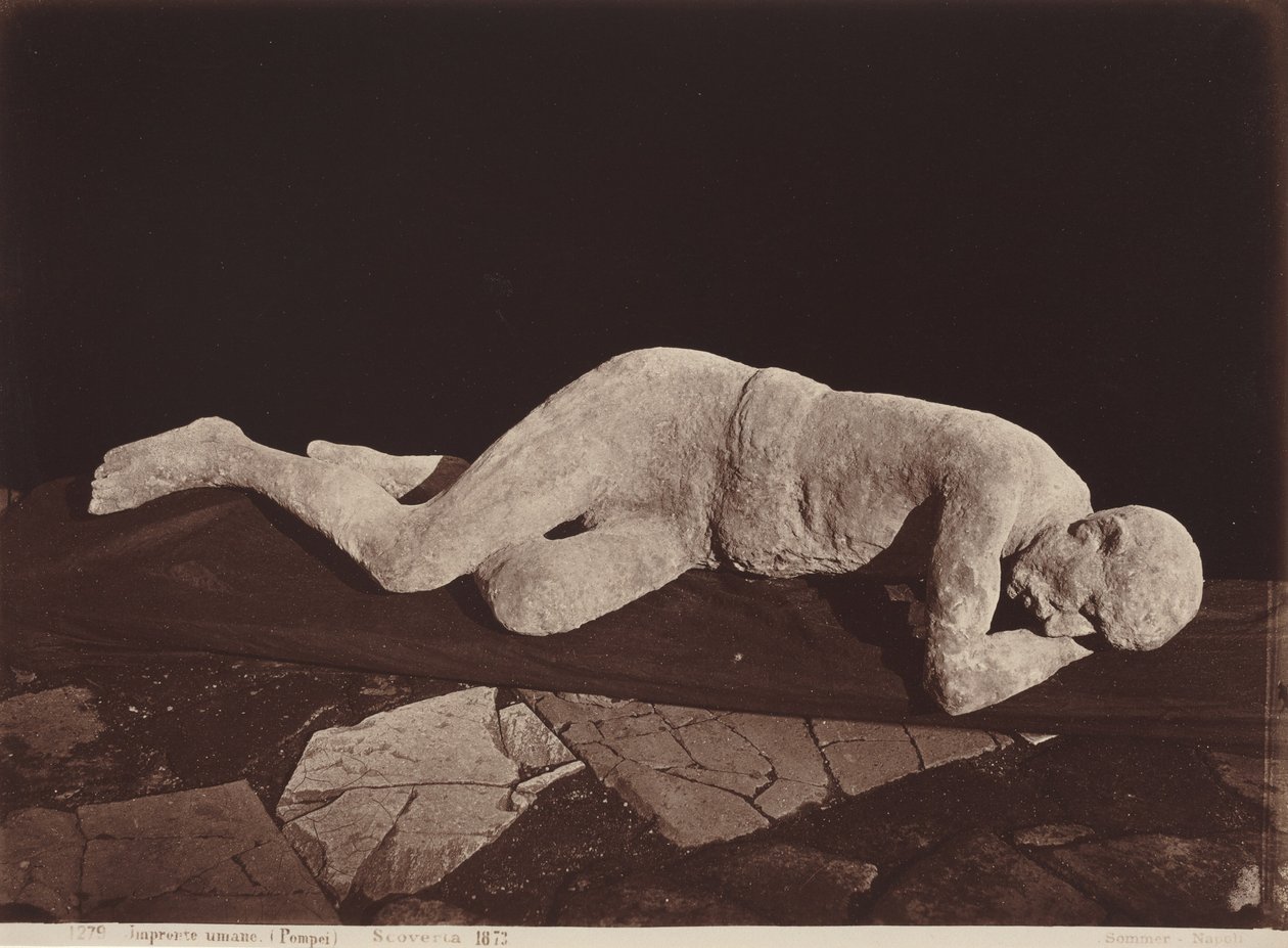 Calco umano, Pompei, 1873 (foto) da Giorgio Sommer
