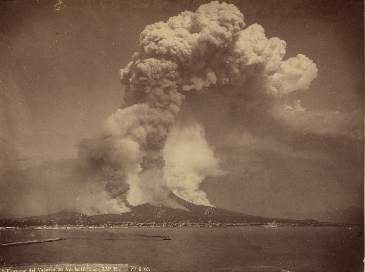 Monte Vesuvio, attivo, 1872 da Giorgio Sommer