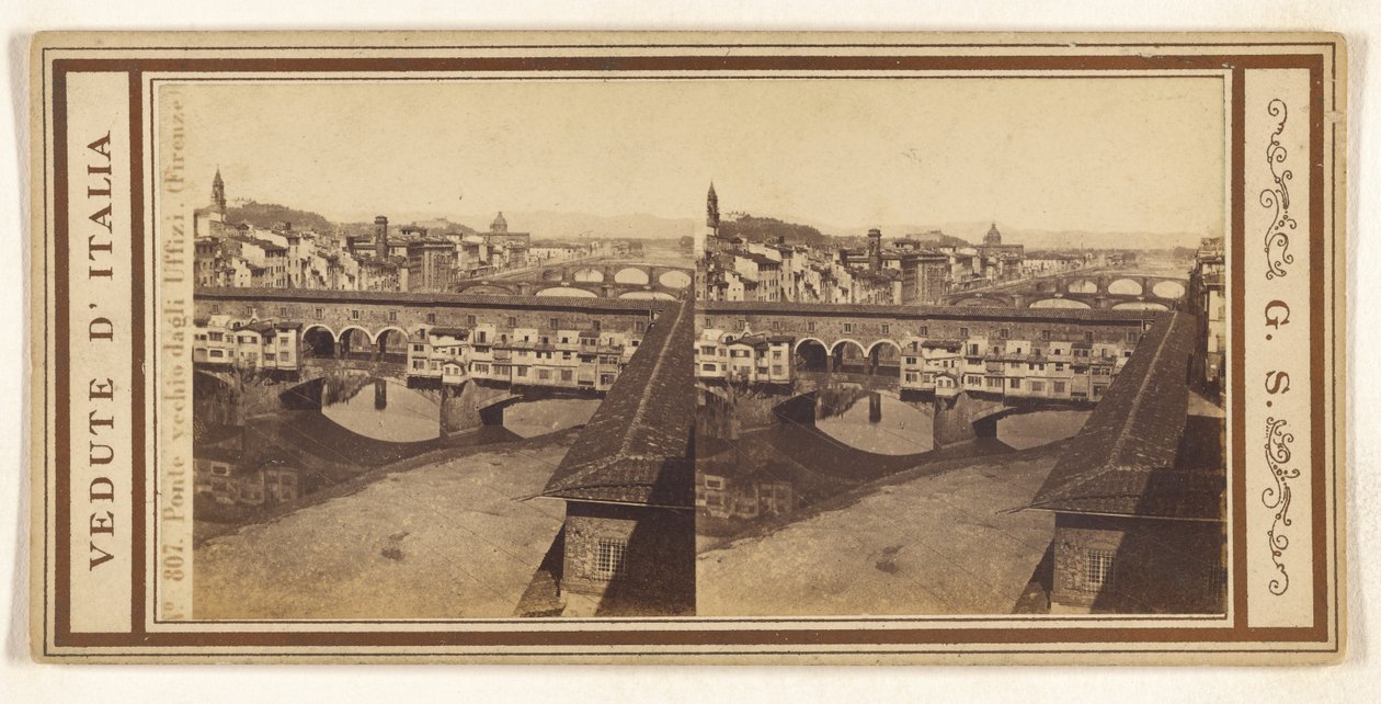 Ponte vechio dagli Uffizi, (Firenze) da Giorgio Sommer