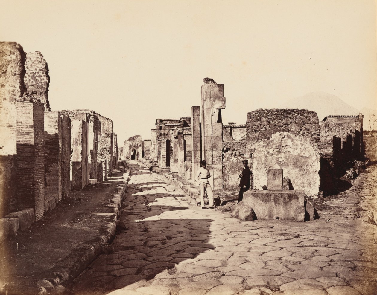 Strada di Sallustio, Pompei, 1870 ca. 1870 (foto) da Giorgio Sommer