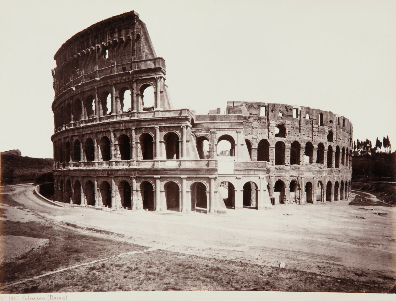 Il Colosseo o Anfiteatro Flavio, Roma da Giorgio Sommer