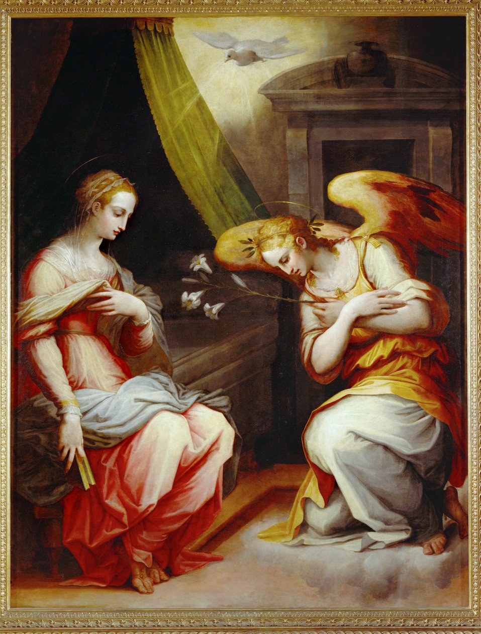 Annunciazione. Pannello centrale di un trittico. Dipinto per l