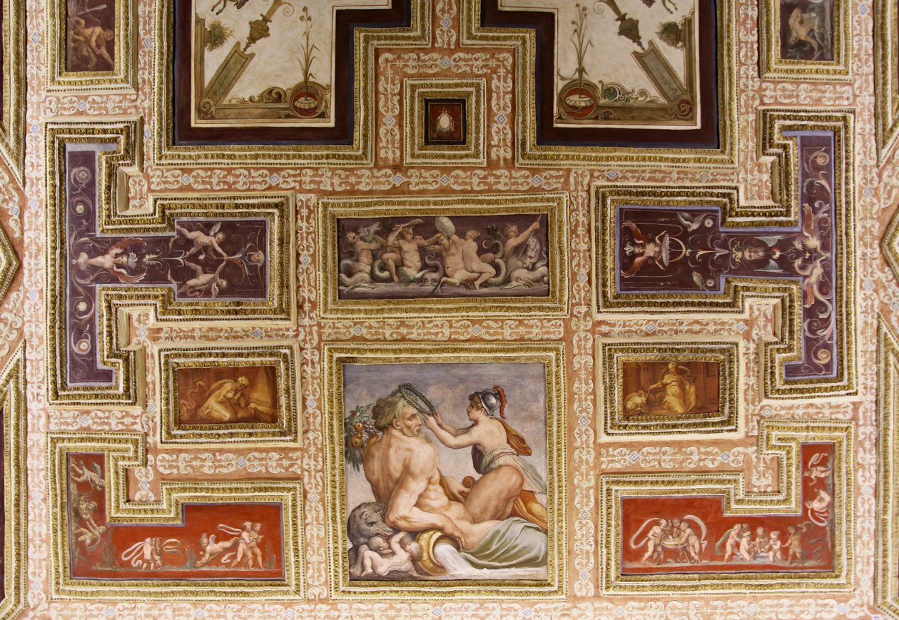 Cerere che allatta Trittolemo (dettaglio del soffitto Altoviti, 1553) da Giorgio Vasari