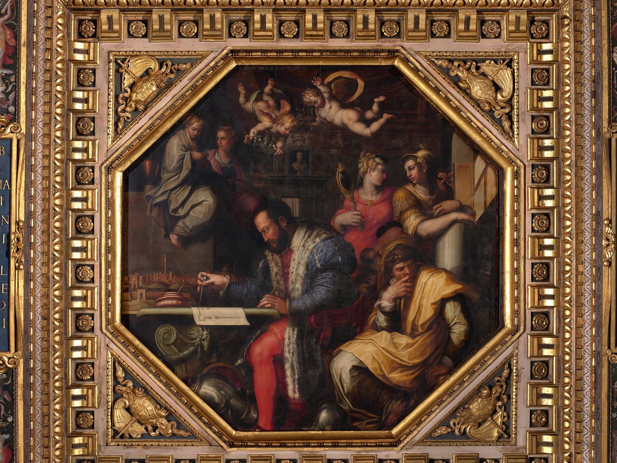 Cosimo studia la presa di Siena da Giorgio Vasari