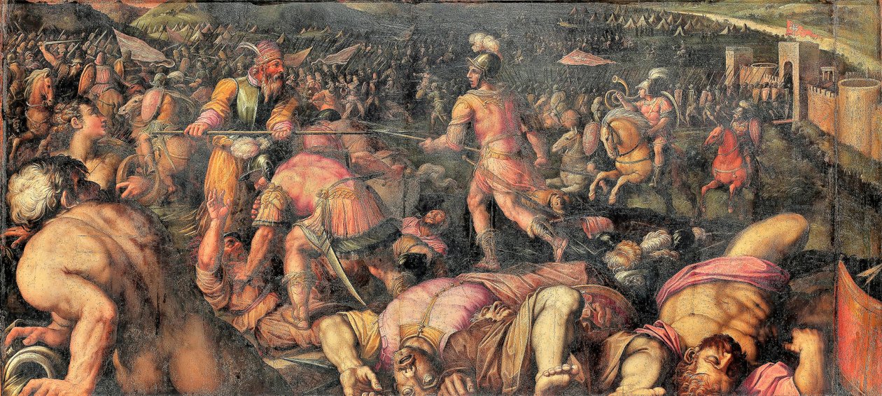 Sconfitta di Radagaiso a Fiesole da Giorgio Vasari