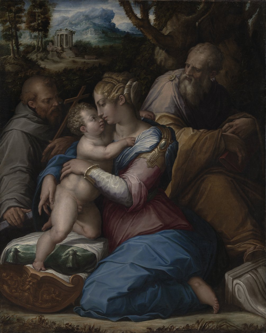 Sacra Famiglia con san Francesco da Giorgio Vasari
