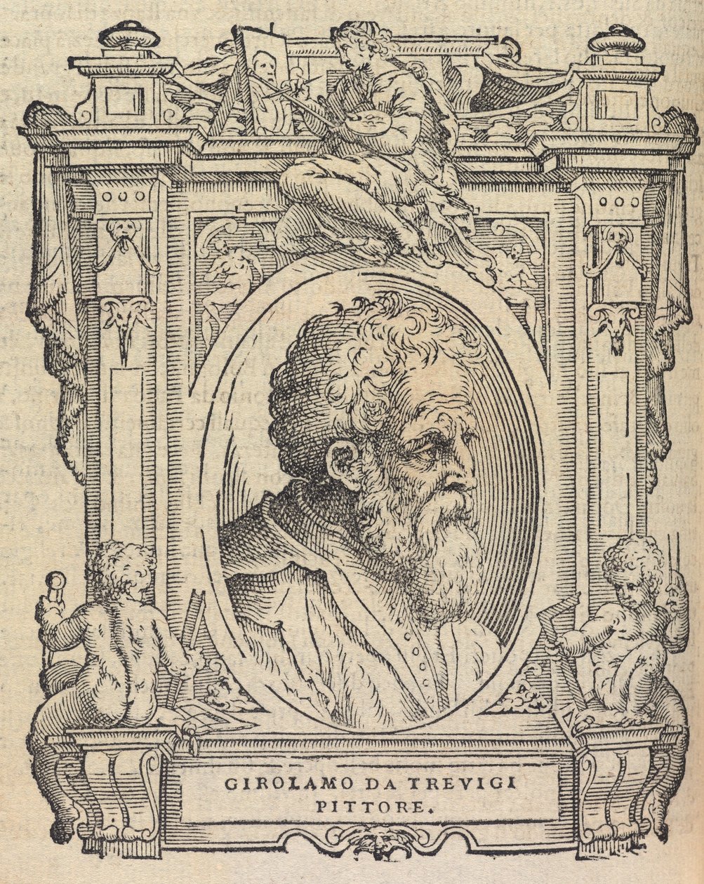 Houghton Typ 525 68.864 - Vasari, Le vite - Girolamo da Trevigi da Giorgio Vasari