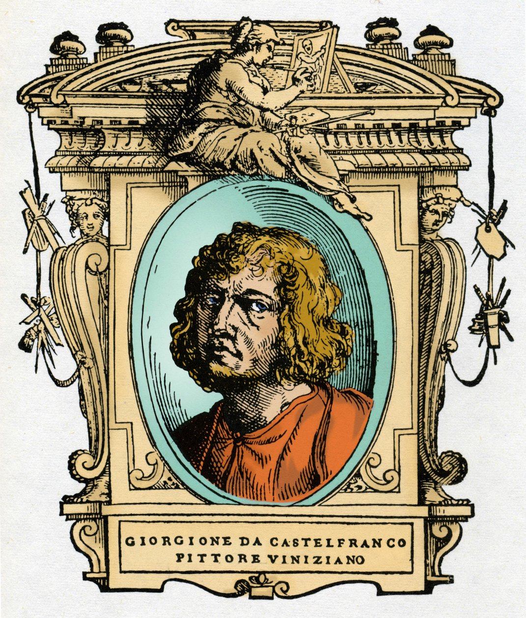 Ritratto di Giorgione (Giorgio Zorzi) da Giorgio Vasari