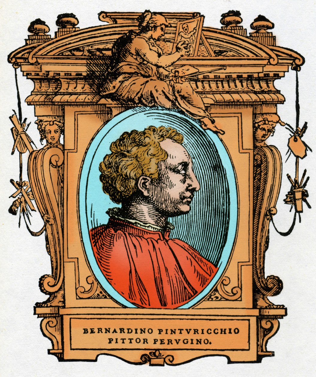 Ritratto di Pinturicchio (Bernardino di Betto Bardi) da Giorgio Vasari