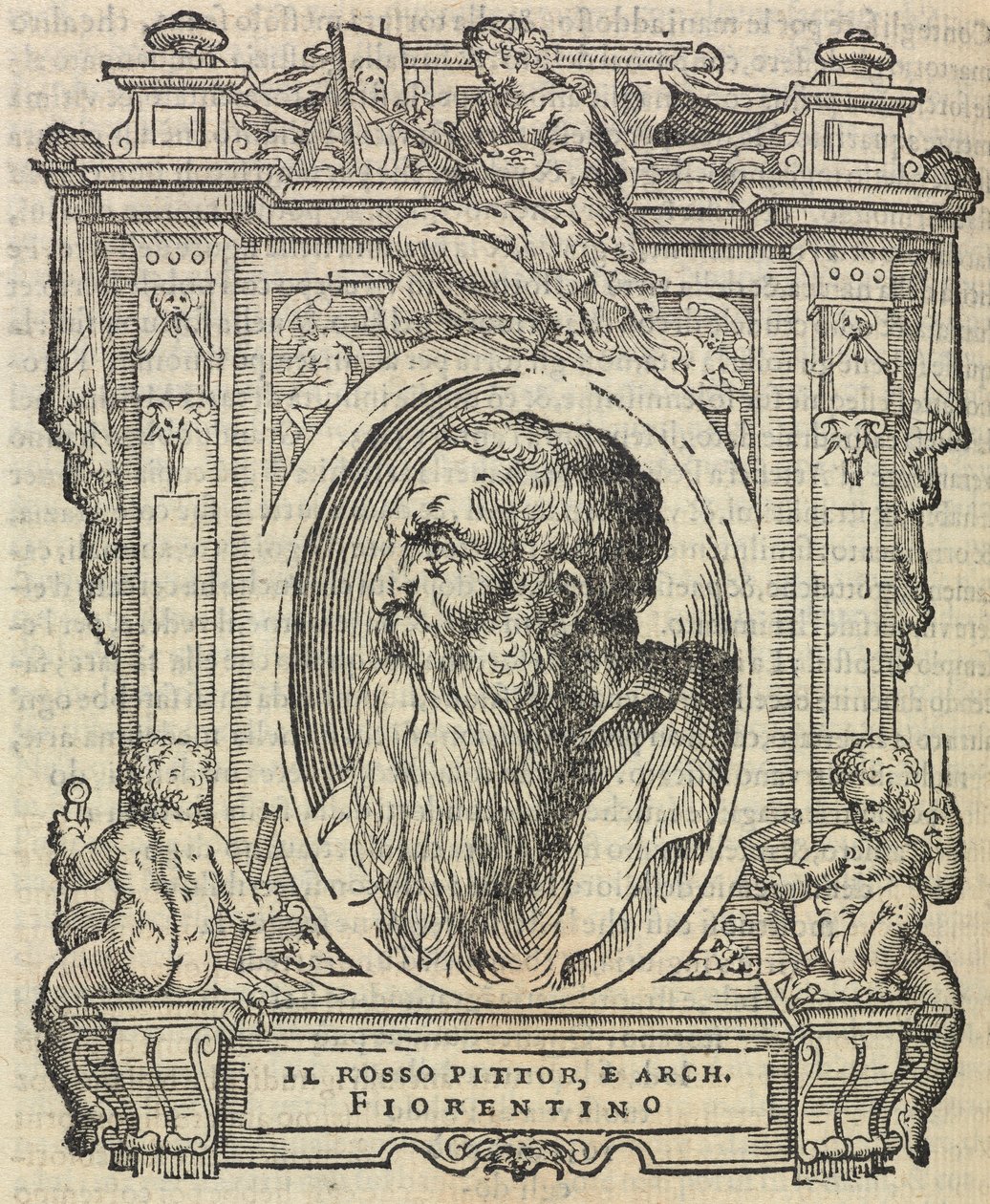 Rosso Fiorentino, da "Le vite dei più eccellenti pittori, scultori e architetti", 1568 da Giorgio Vasari