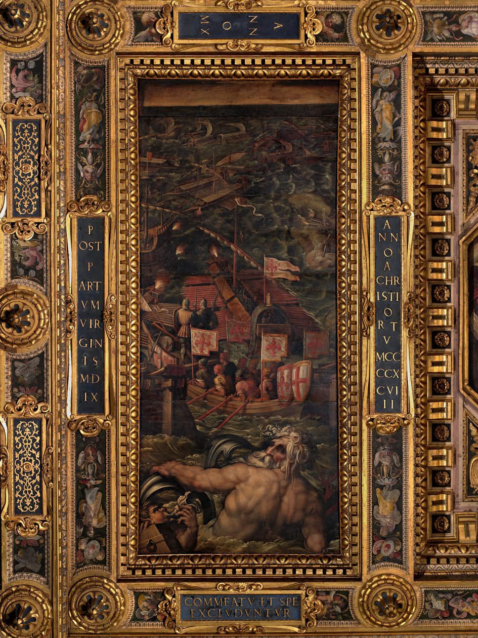Battaglia navale tra Fiorentini e Pisani da Giorgio Vasari