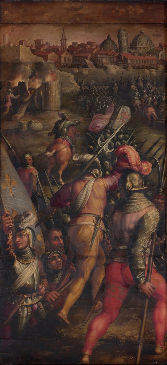 La battaglia di Barbagianni vicino a Pisa, 1563-1565 da Giorgio Vasari