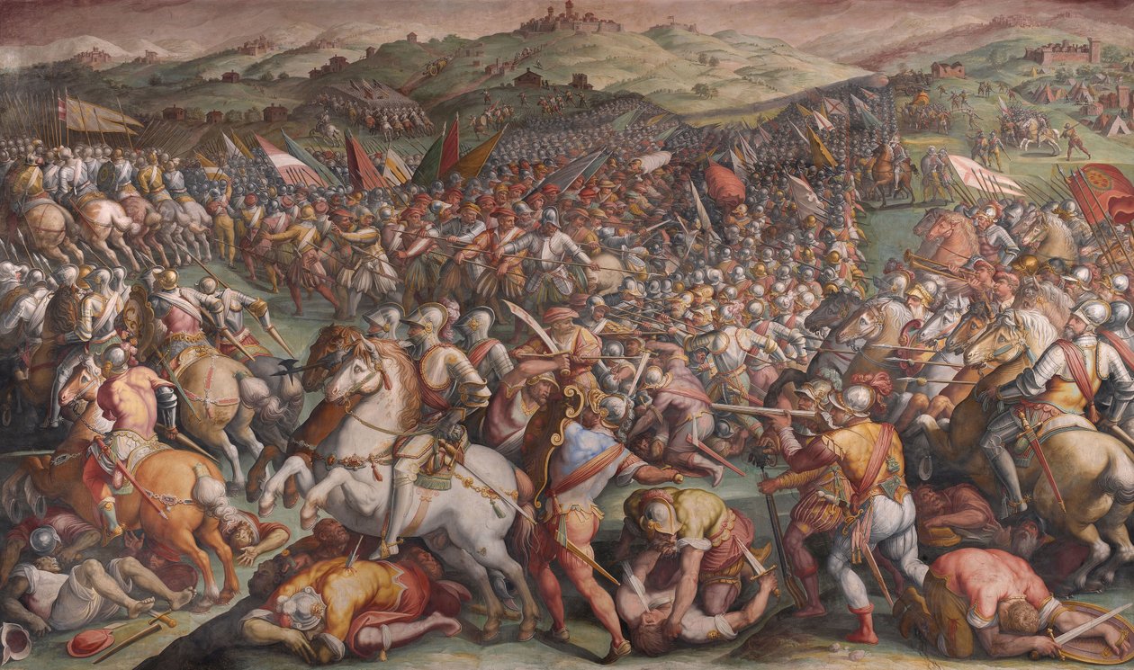 La Battaglia di Marciano in Val di Chiana, 1570-1571 da Giorgio Vasari