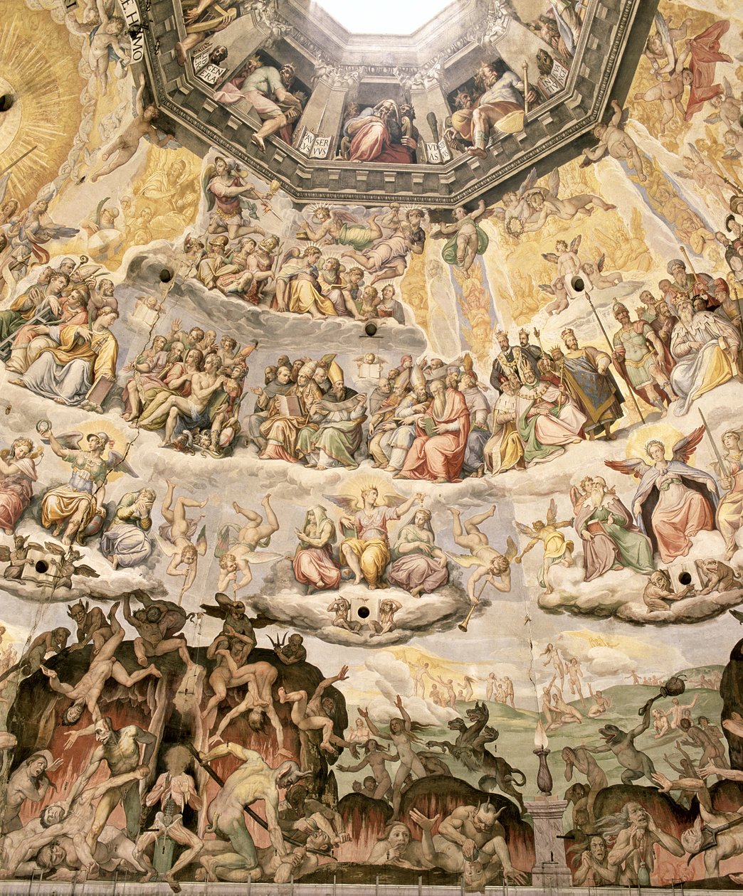 Il Giudizio Universale, dettaglio dalla cupola del Duomo, 1572-79 da Giorgio Vasari