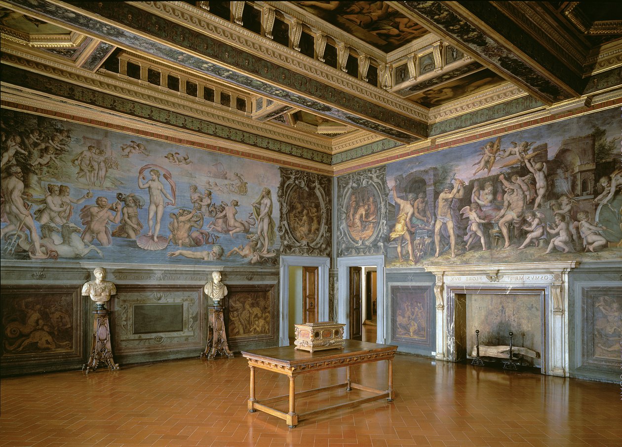 La Sala degli Elementi da Giorgio Vasari