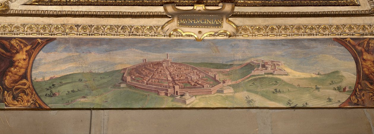 Veduta di Lucignano, 1557-1558 da Giorgio Vasari