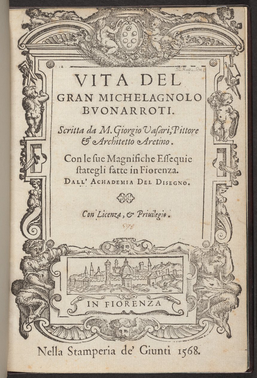 Vita di Michelangelo Buonarroti da Giorgio Vasari