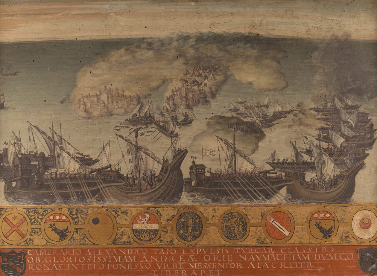 Vittoria navale di Koroni, Peloponneso da Giorgio di (1500 1559) Giovanni