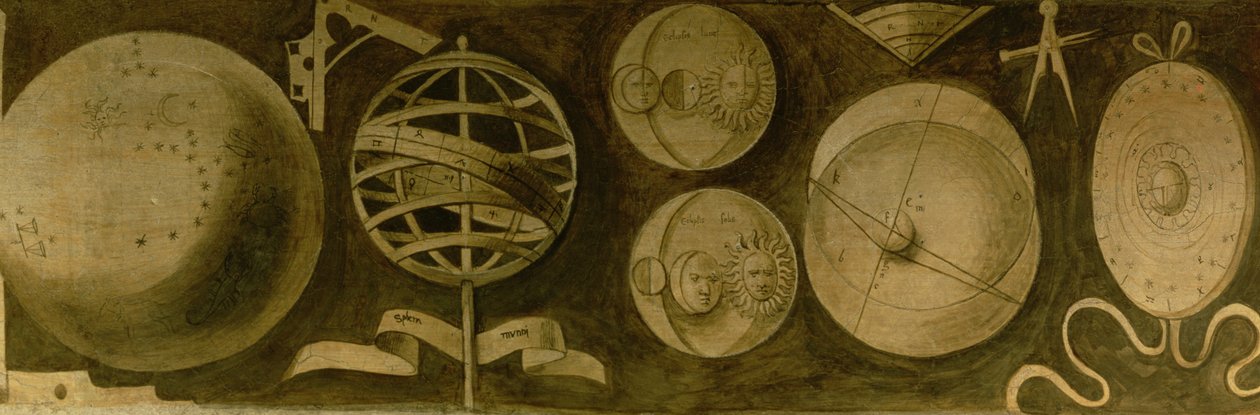 Astrologia: vari strumenti e diagrammi da Giorgione da Castelfranco